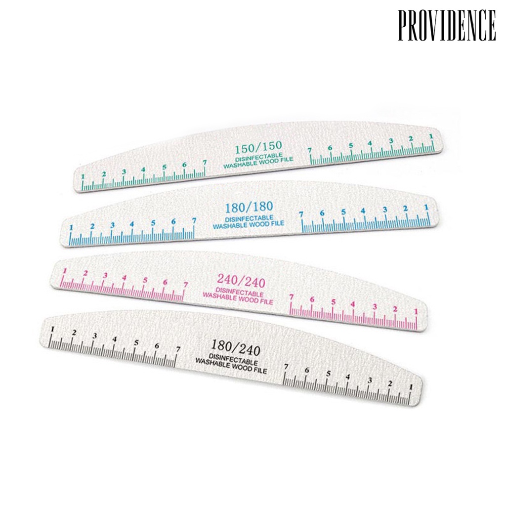 Providence 5Pcs / Set Alat Kikir Kuku Multifungsi Bahan Kayu Untuk Manicure / Nail Art