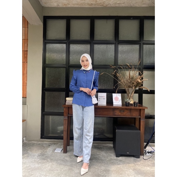 Airflow Blouse / Kemeja Blouse Basic / Blouse Ruffle