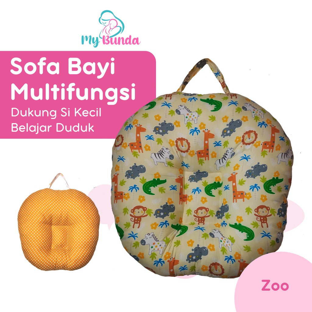 Sopa Bayi Bantal Sofa Bayi Multifungsi Sofa Baby Newborn untuk Sofa Duduk Bayi Jenis Sofa Bayi Jumbo Kasur Sofa Bayi New Born Kursi Sofa Bayi Belajar Duduk Cocok untuk Kado Lahiran - Motif SF11