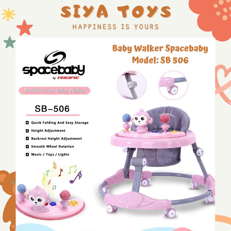 SIYA ✨ FREE KARDUS &amp; BUBBLEWRAP BABY WALKER APOLO BABY SPACEBABY SB 506 507 509 KERETA BELAJAR JALAN BAYI WALKER JALAN BAYI KADO BELAJAR JALAN BAYI