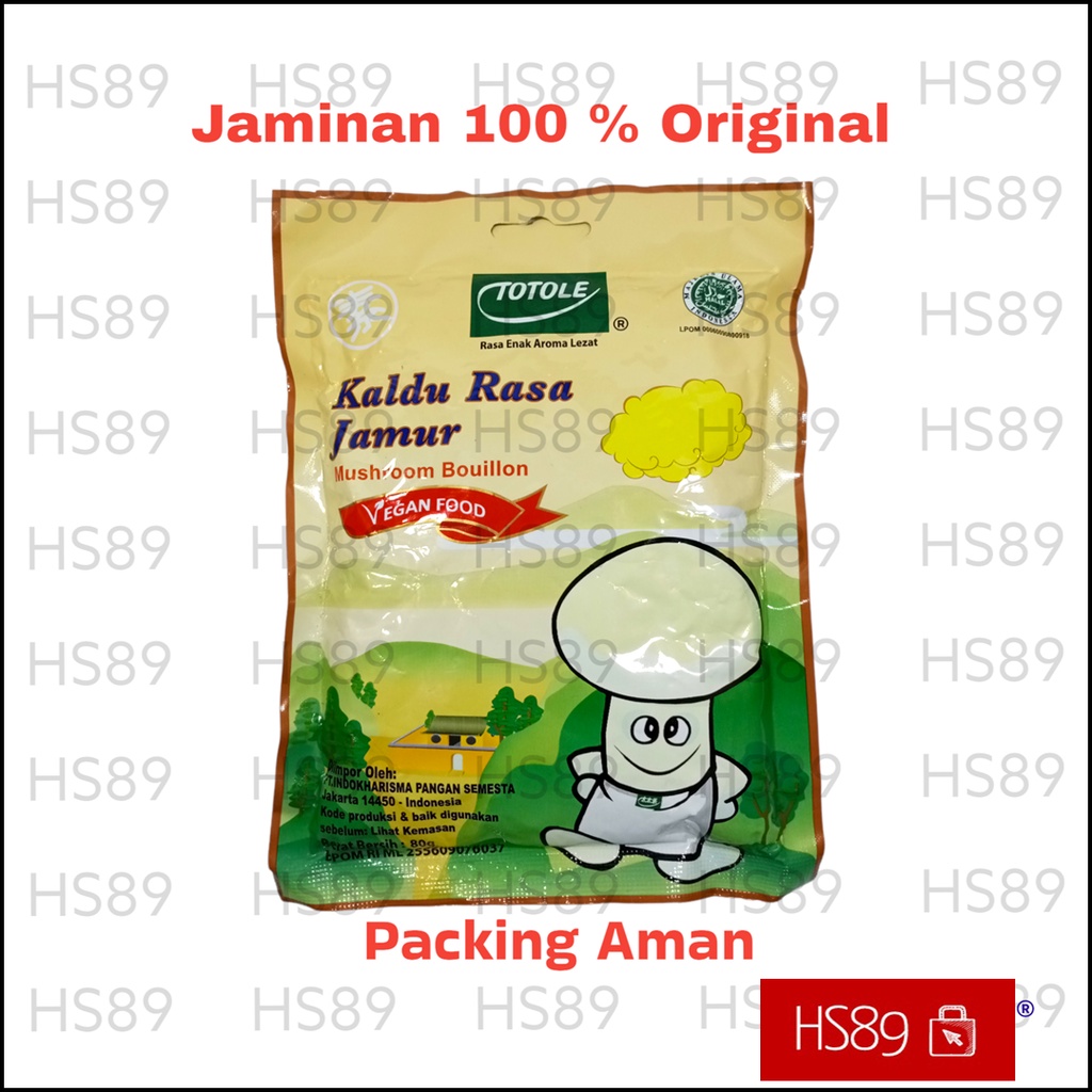 

Kaldu Jamur Totole Vegetarian 80gr Logo Halal