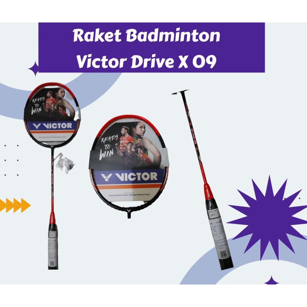 Raket Badminton Victor Drive X 09 Original Raket Victor ORI