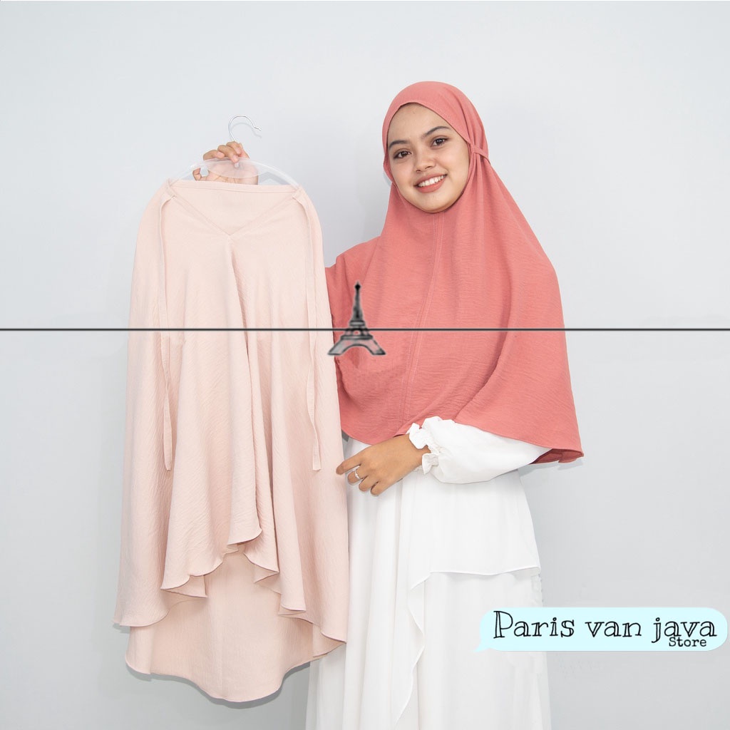 Jilbab Bergo Maryam CRINKLE AIRFLOW PREMIUM (L) | Jilbab Instan Tali Non Pad (L) | Hijab Bergo Cringkle Airflow | Kerudung Instan