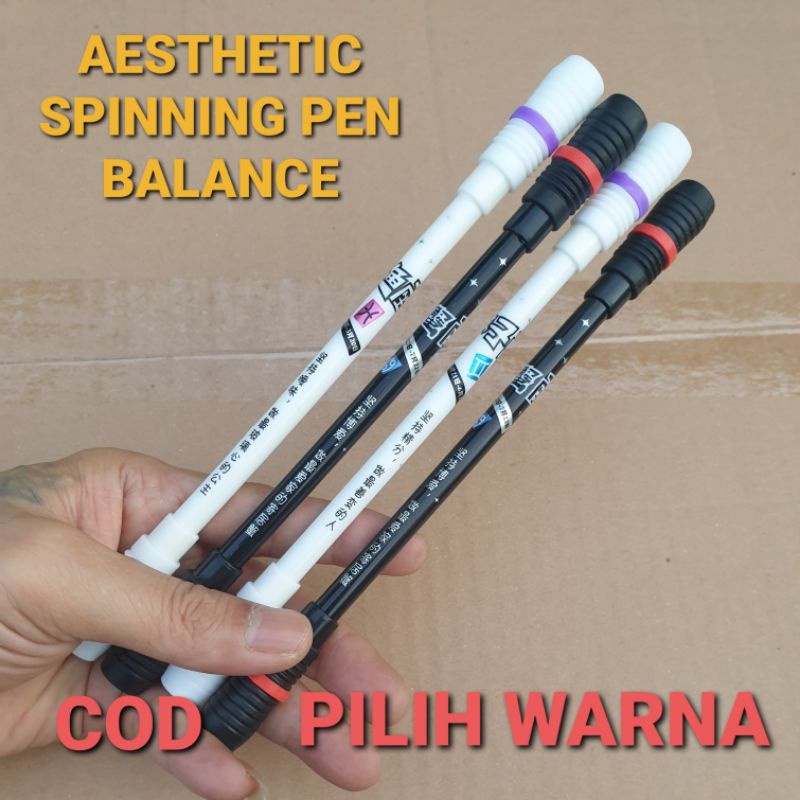 AESTHETIC SPINNING PEN BALANCE TERBARU ANTI SLIP PEN PUTAR PEN ANTI STRES PEN AJAIB