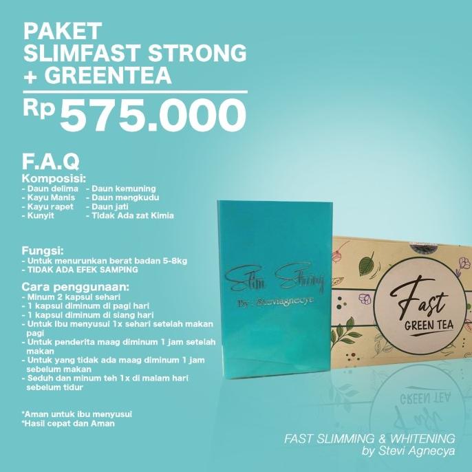 

Paket Slim Fast Strong plus teh by Steviagnecya