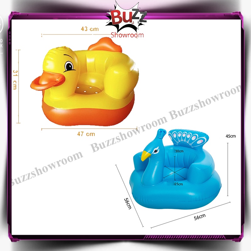 Inflatable Baby Sofa Tiup Bayi Belajar Duduk Baby Seat Bebek Musik