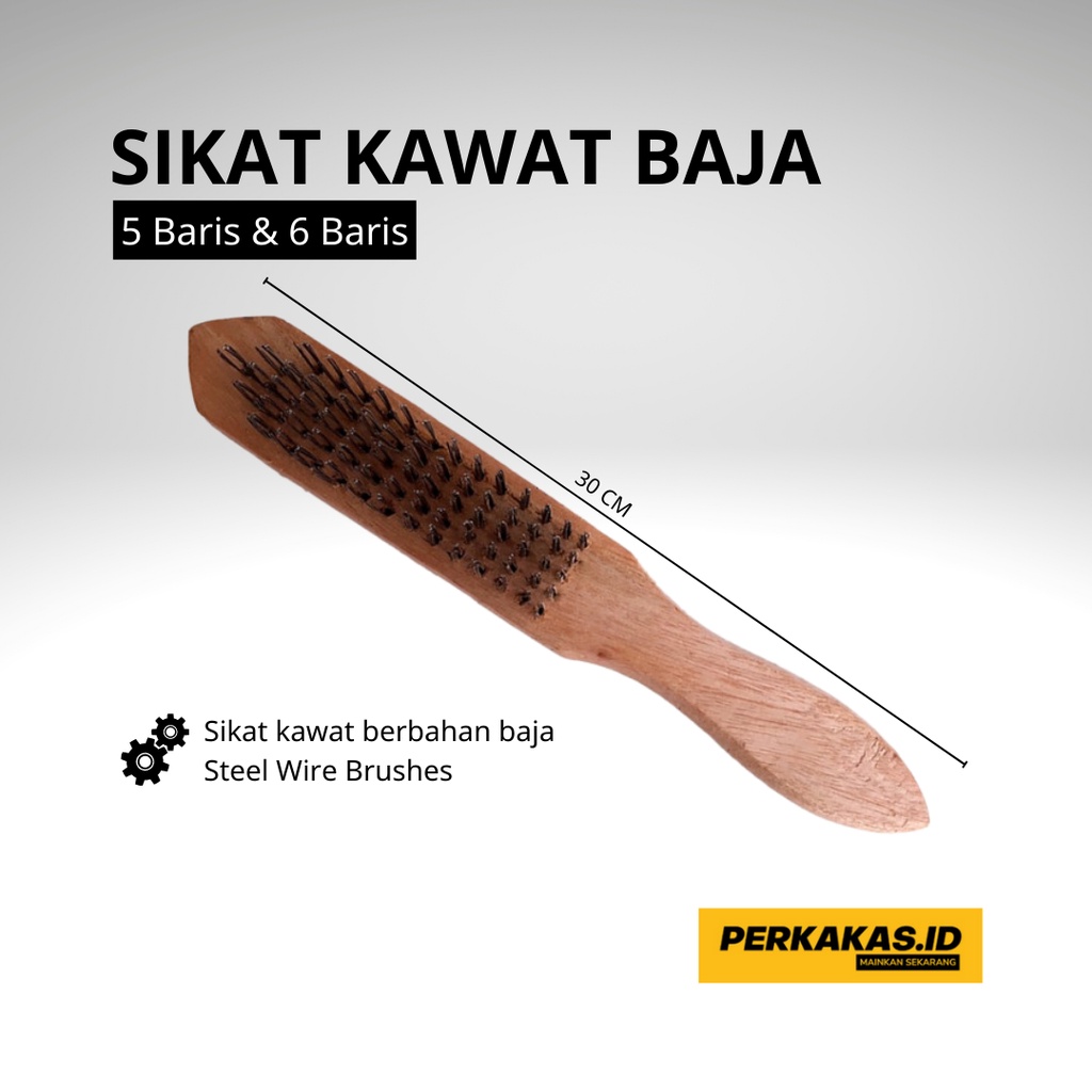 Sikat Kawat Baja Kasar 5-6 Baris OWNER