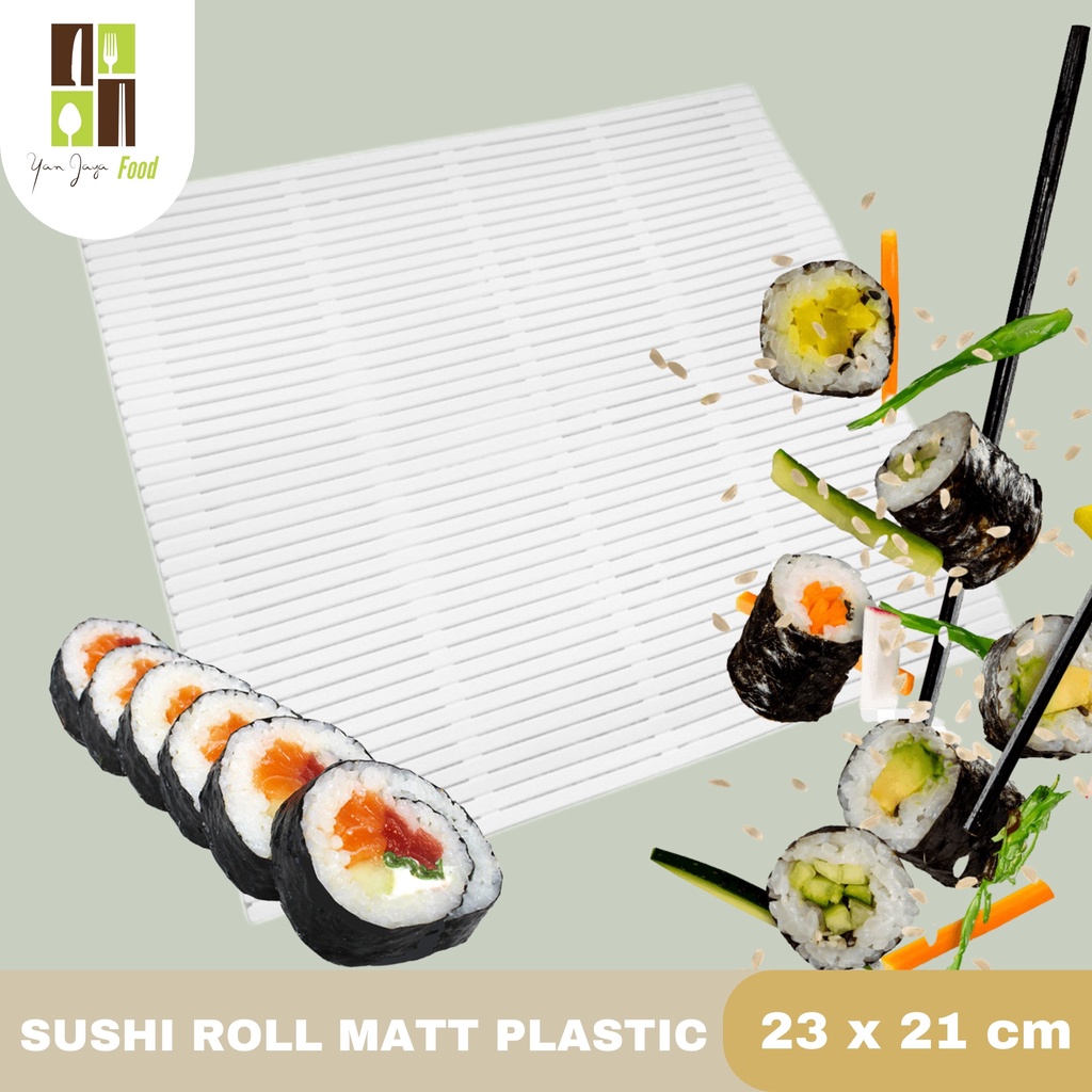 Sushi Roll Matt Gulungan Sushi Plastik Sushi Mat Bamboo Sushi Mat Plastik Kemasan Kardus