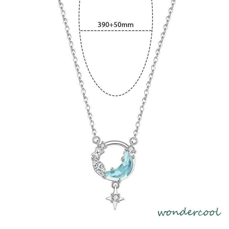 Kalung mewah  desain niche  kalung kalsedon putih-Won