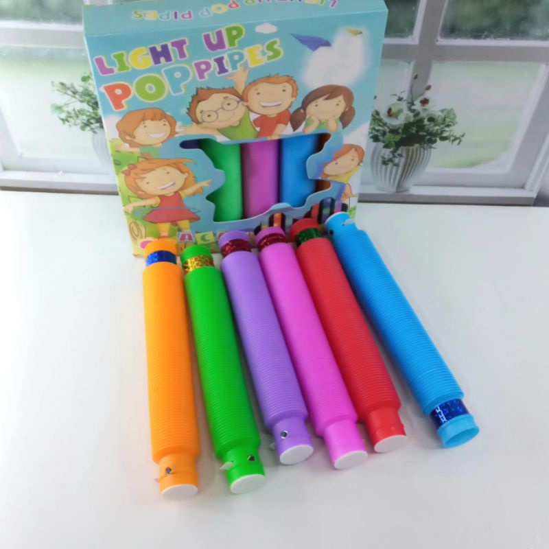 Mainan Viral CEV Light Up Pop Tubes Selang led Isi 1pcs Mainan Lampu Stick Pipa Viral