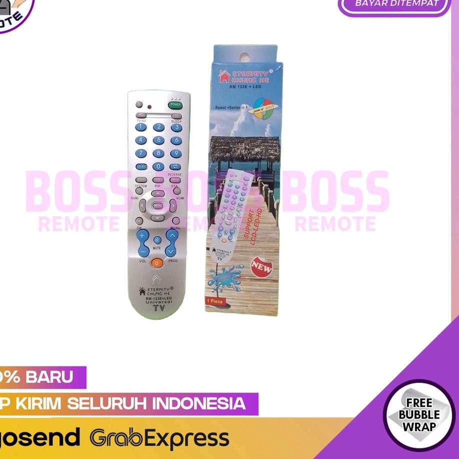 [Hot ⚡ale]REMOTE TV MULTI UNIVERSAL 133 RM 133E + LED