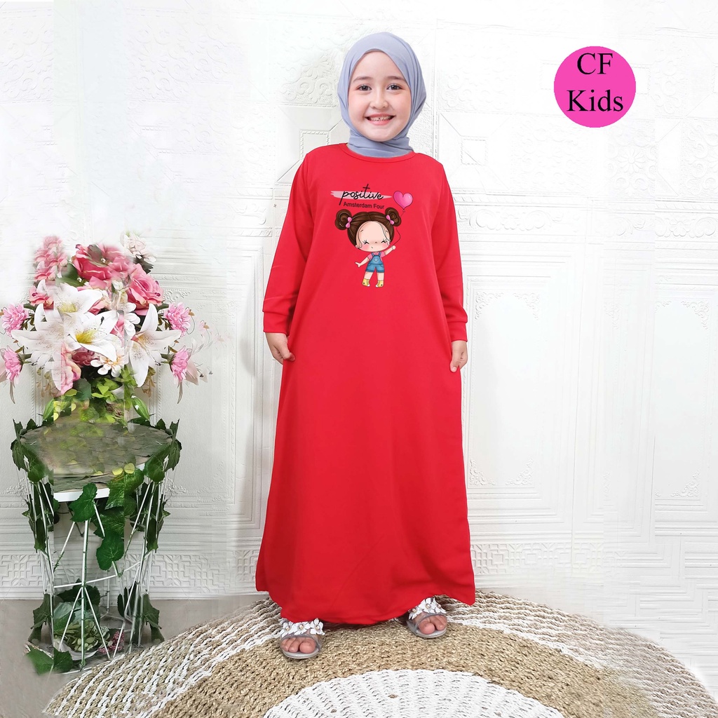 Gamis Anak Perempuan DTF Love Baloon CF Kids