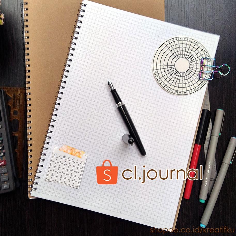 

[KODE PRODUK CWDLR3368] Notebook / Sketchbook Spiral Dotted | Graph | Lined A4