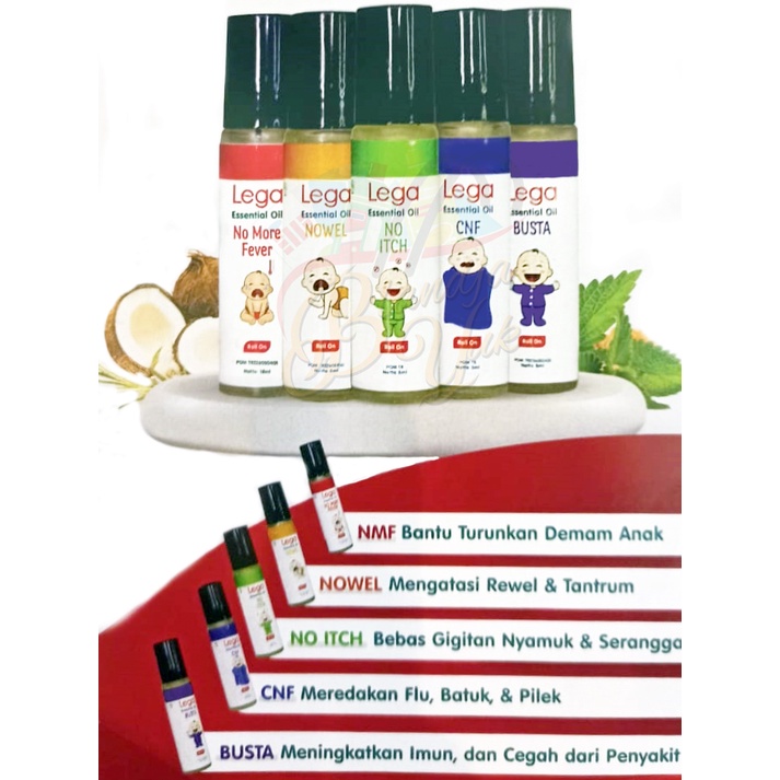 LEGA (CNF) Cough n Flu - Roll On Essential Oil Pereda Batuk & Pilek Bayi