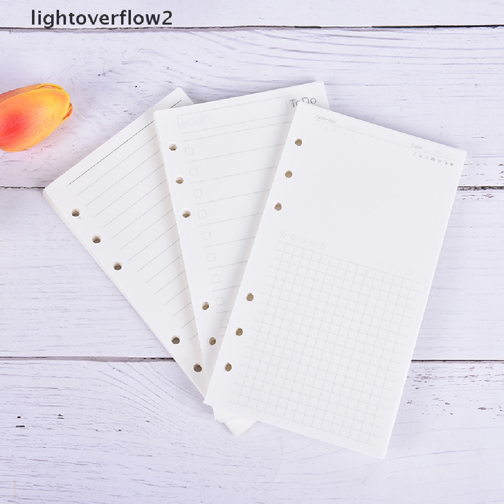 (lightoverflow2) Kertas Isi Ulang Loose Leaf Ukuran A6