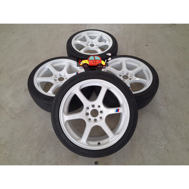 Velg Mobil SSR Ring 17x7,5 Pcd 4x100/114,3 + Ban Hankook 205 45 r17 Buat Jazz Livina Avanza Xenia Ya