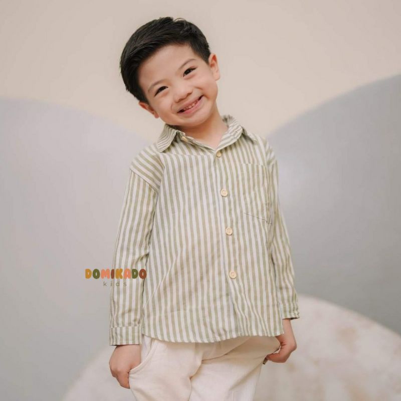 Domikado | GENE Oversize Shirt | Kemeja oversize anak | Kemeja anak