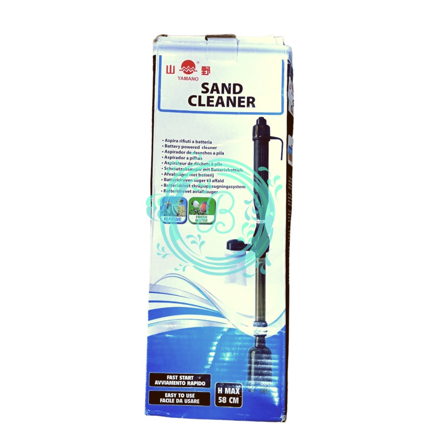 Yamano Sand Battery Cleaner Aquarium dulunya Magic Cleaner Pump Baterai Alat Kuras Pembersih Penyedot Penguras Air Akuarium Tank Ikan