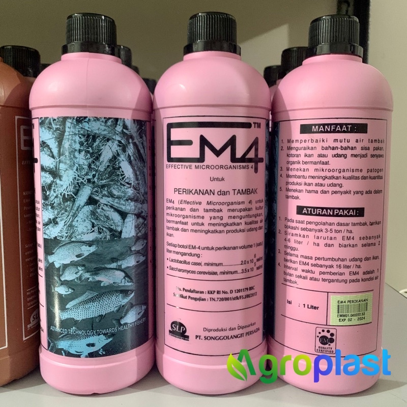 EM4 Mikro Organisme 1 Liter Pupuk Organik Untuk Pertanian Perikanan Peternakan Limbah Original