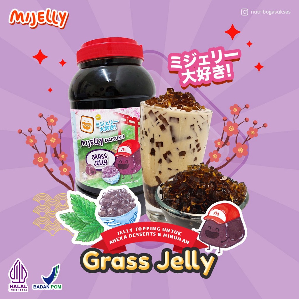 2 kg MIJELLY Grass Jelly (topping minuman)