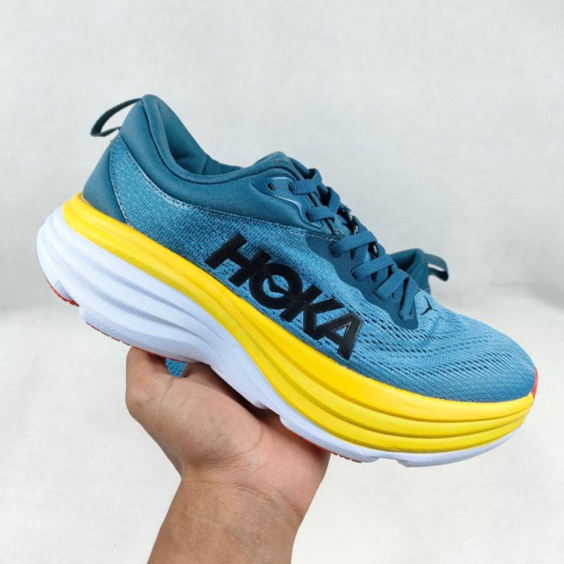 Sepatu Hoka Bondi 8 Max Mountain Grey