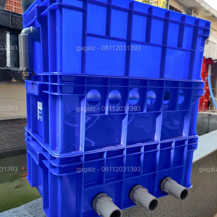 Trickle Filter kolam ikan koi paket hemat 3 susun terjangkau