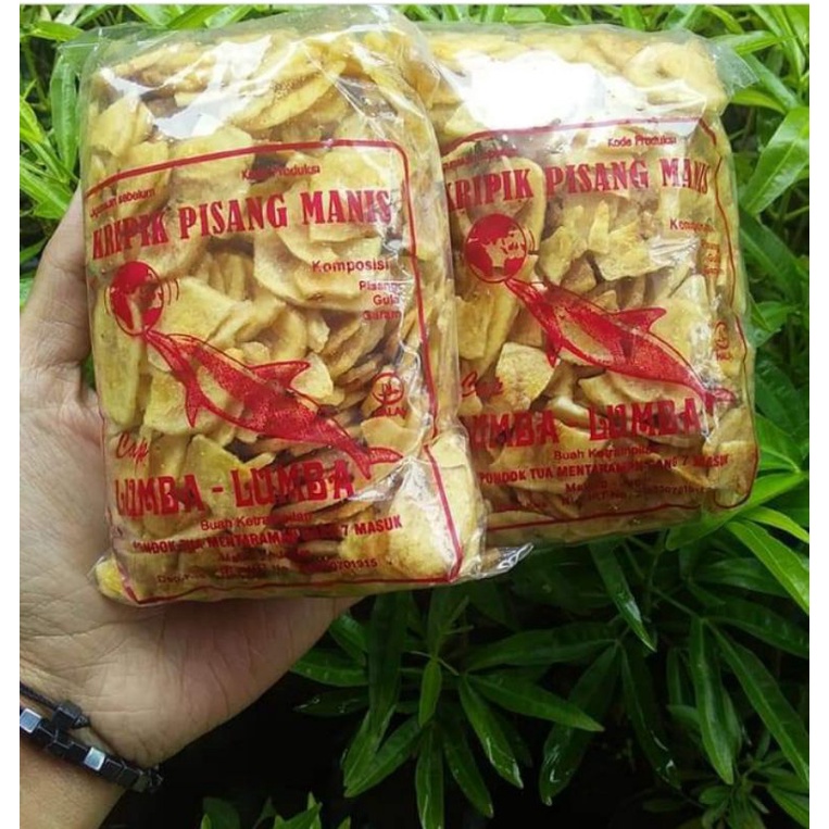 

Pecahan kripik pisang lumba-lumba