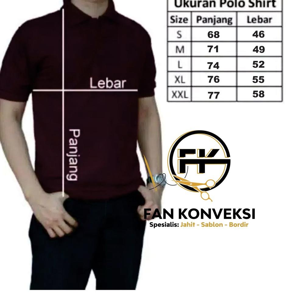 ︽ Polo Shirt Lengan Panjang Putih Cowok Cewek / Polo Polos / Baju Polo Polos / Baju Seragam BEST SEL
