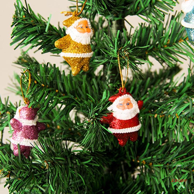 6pcs Ornamen Pohon Natal Bentuk Santa Claus