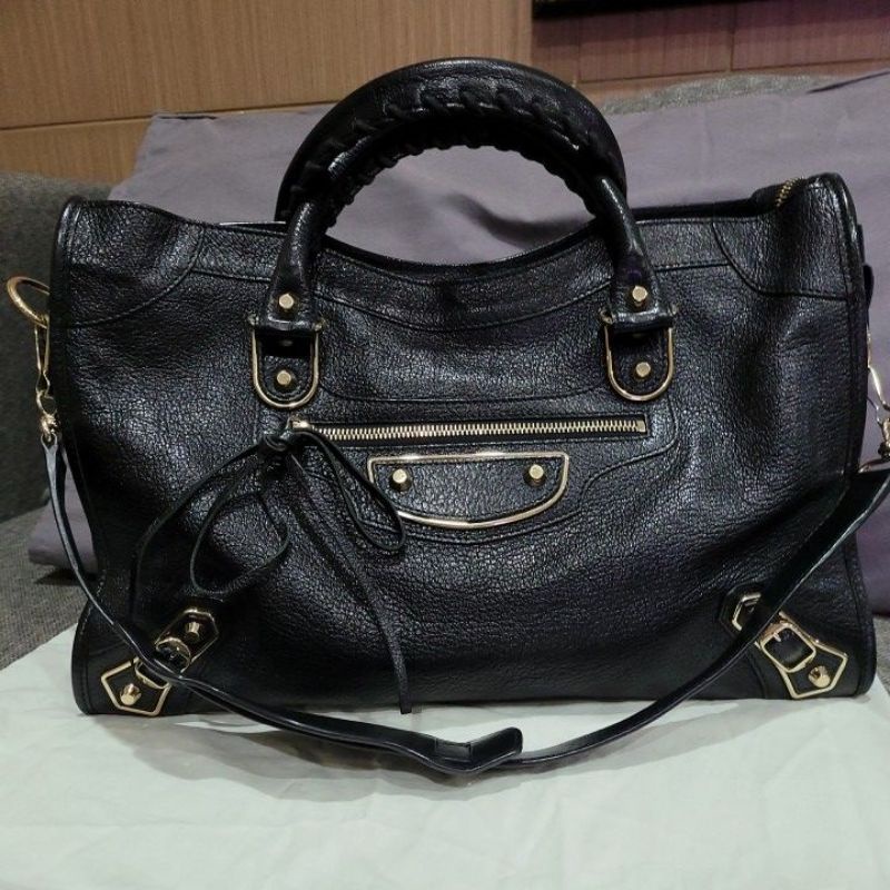 Preloved Balenciaga Reguler38 cm Black  edge ghw  // AUTHENTIC