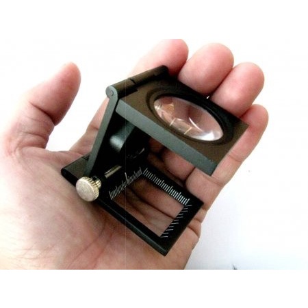 kaca pembesar lipat tekstil