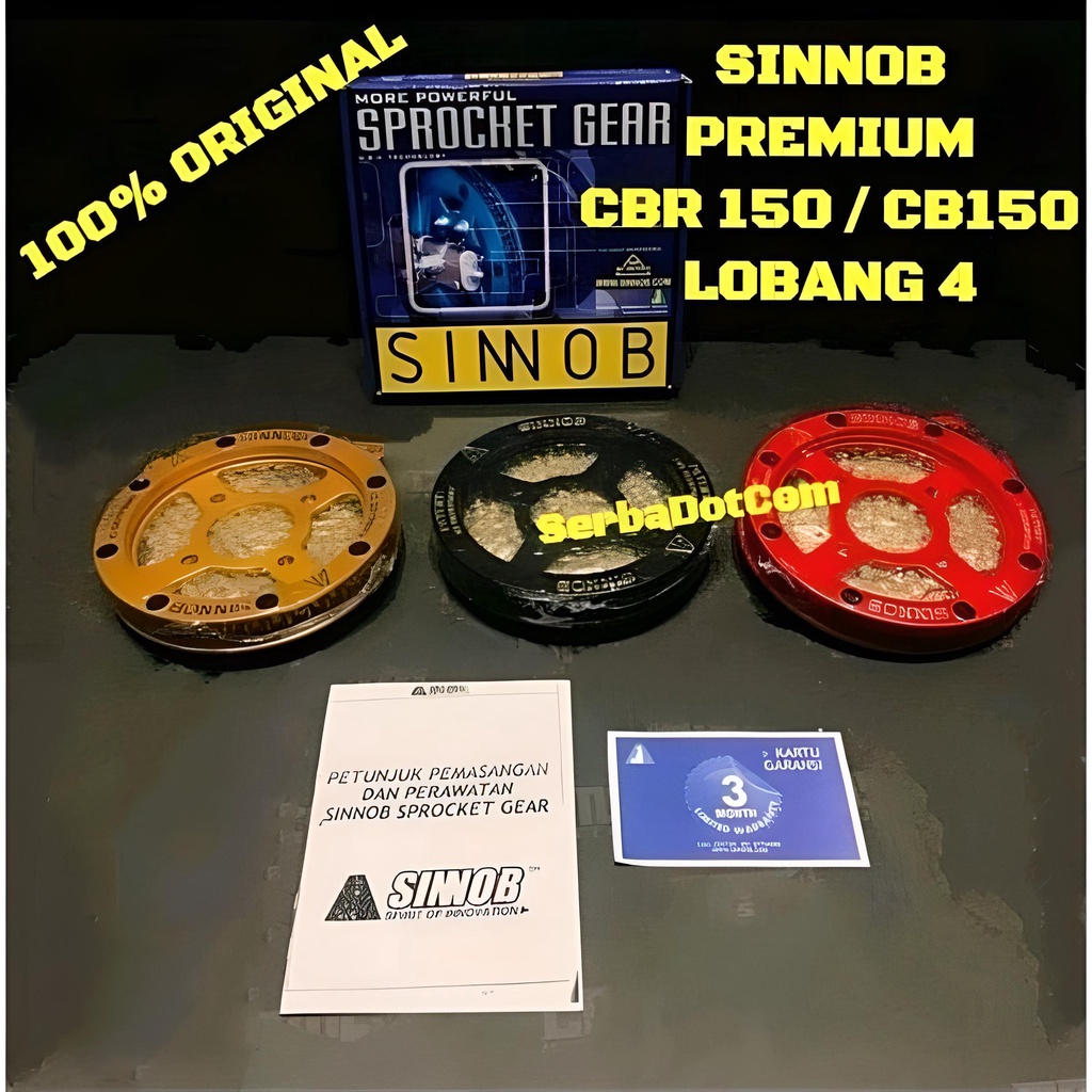 GEAR GER SINNOB CBR 150 CBR150 K45 K46 CB 150 CB150 R CB150R OLD NEW PREMIUM SET ORIGINAL SINOB SINO