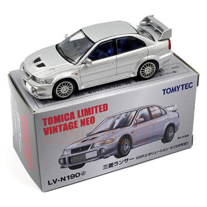 Tomica Limited Vintage TLV LV-N190d Lancer GSR Evo. VI Silver