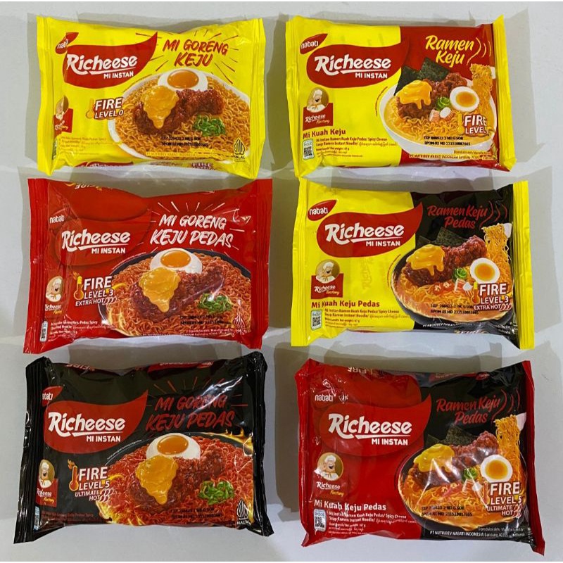 

Mie Richeese keju Ramen dan goreng Level 0 3 5