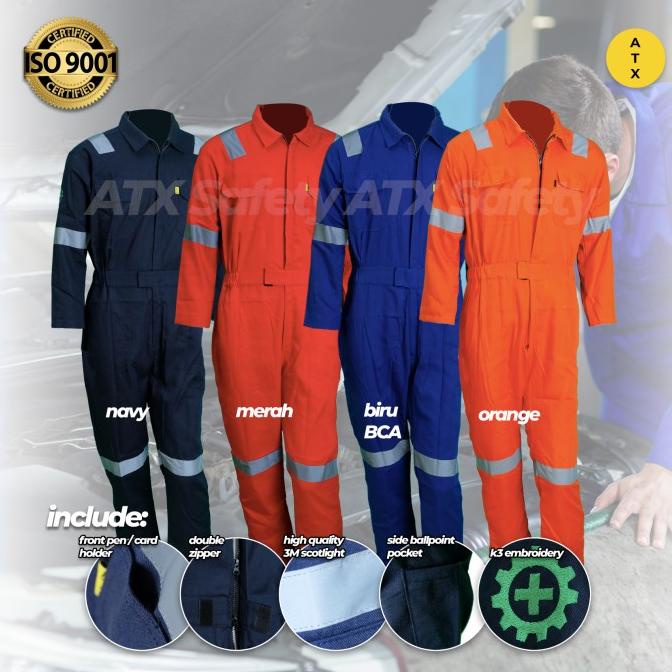 Wearpack Terusan ATX / Baju Safety Jumpsuit ATX / Wearpak / Werpak