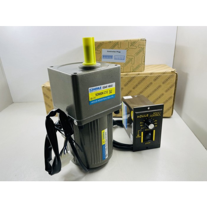 Motor Listrik Speed Control Motor Gearbox 40W 220V 1 Phase - Gear Head Controller