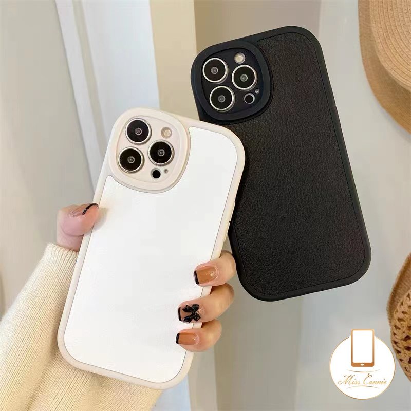 Soft Case Bahan Kulit Tahan Banting Tahan Debu Untuk iPhone 6 6s 7 8 Plus 11 14 12 13 Pro MAX XR 14 Plus X XS MAX SE 2020
