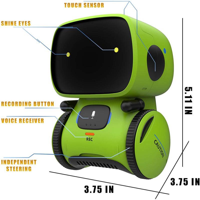 AT SMART ROBOT Mainan Robot Pintar Interaktif Elektrik Sensor Sentuh + Suara + Menyanyi + Dan Menari Untuk Anak