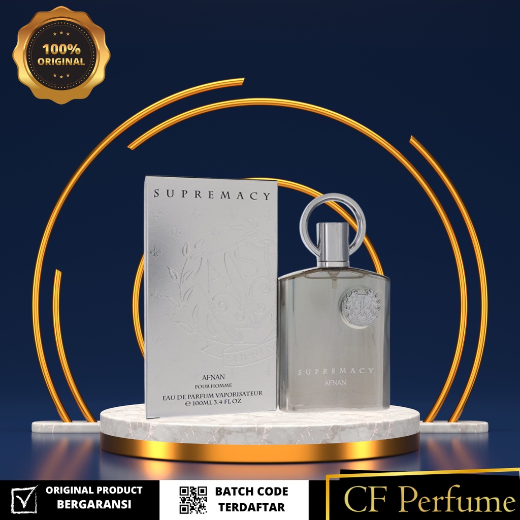 Afnan Supremacy Silver EDP 100ml for Men (similar to Creed Aventus)