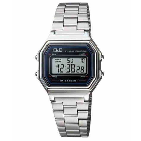 Jam Tangan Wanita Stylist Casual Business Rantai Stainless Steel Digital Original Q&amp;Q QnQ QQ M173 M173J Series