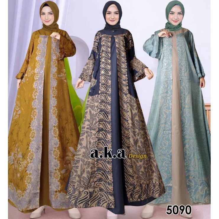 [5090]KEBAYA ORIGINAL//KEBAYA MODERN//GAMIS VISCOSE PREMIUN/SEMI SUTRA//Kode AKA