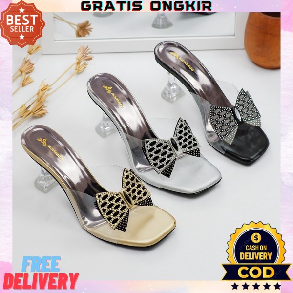 Hak Tinggi Transparan Hak Tahu Wnta Sepatu High Hils Haihils Wanita Kekinian Haihil Remaja Import Ha