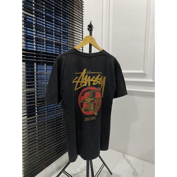 KAOS STUSSY BLACK SECOND ORIGINAL PRIA WANITA KEREN MURAH