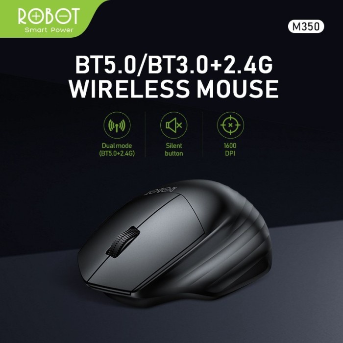 Mouse Robot M350 Black Silent Click