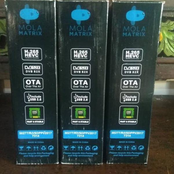 Best Terlaris.. Receiver Parabola Mola Matrix Hitam HEVC Full HD PAL