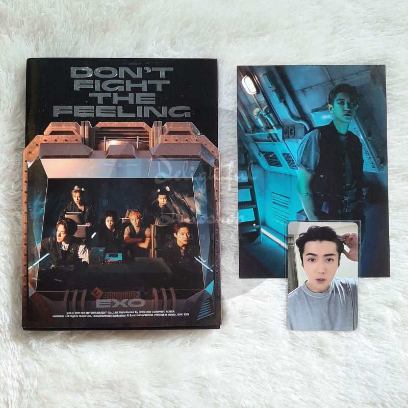 (READY STOCK) EXO DON'T FIGHT THE FEELING DFTF PHOTOBOOK PB2 FULLSET UNSEALED SEHUN PHOTOCARD PC CHA