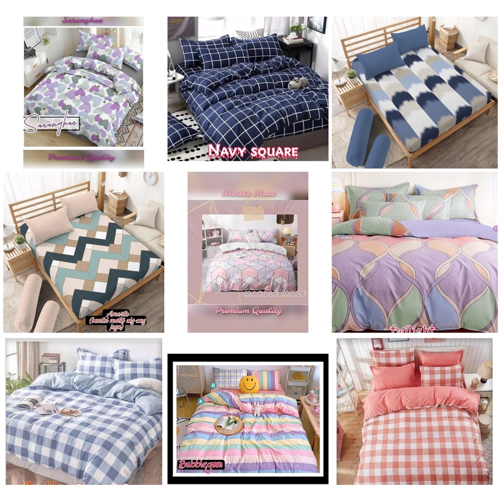 SPREI MOTIF KOTAK / SPREI MOTIF AESTHETIC / SPREI MOTIF KOTAK KOTAK KOREA SERIES