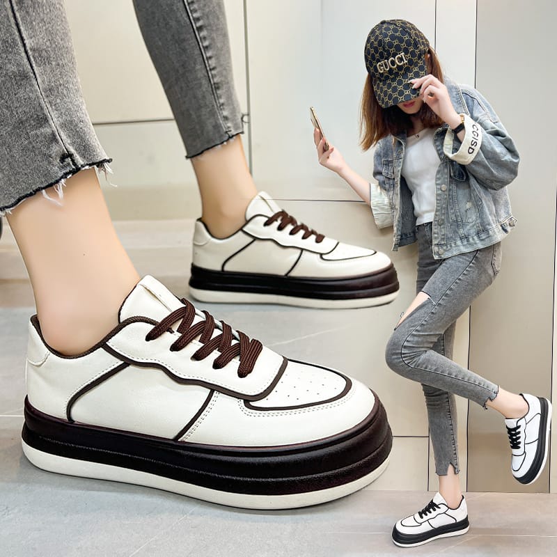 COD Sneakersdaily 1001 Sepatu Sneakers Wanita Premium Kasual Sport