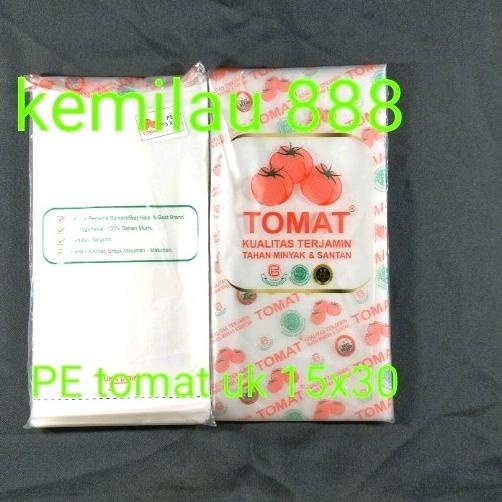 

plastik es tomat uk 15x30 kantong plastik es
