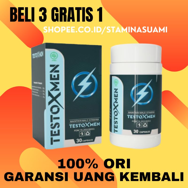 Testoxmen Asli | Testo X Men Suplemen Obat Herbal Stamina Pria Perkasa